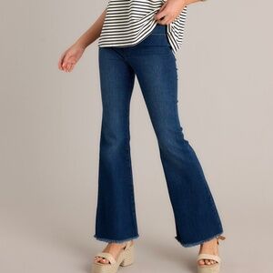 Red Dress Jump Out Dark Denim Stretch Flare Jeans Size 1010 / Dark Denim